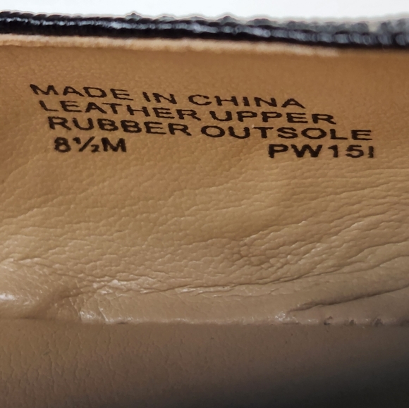 Michael Kors Hamilton black leather rounded toe ballet flats size 8.5M - Picture 7 of 16